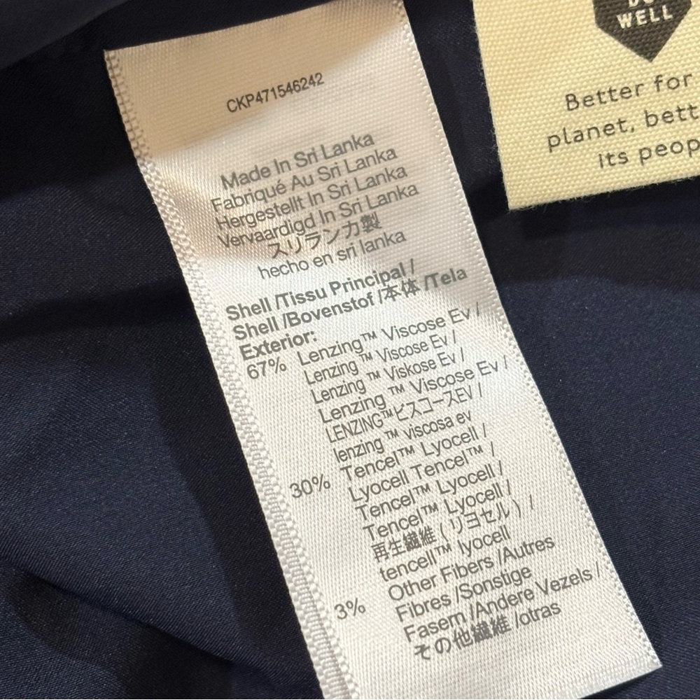 NWOT Madewell The Plus Larsen Blazer Jacket in Drapeweave
Navy 3X - Picture 9 of 10